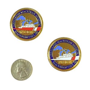 Icebreaker Mackinaw Museum Challenge Coin