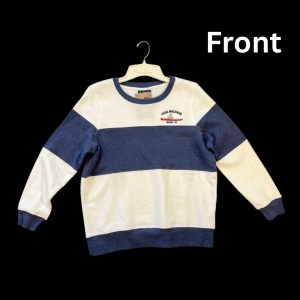 Blue Striped Crewneck