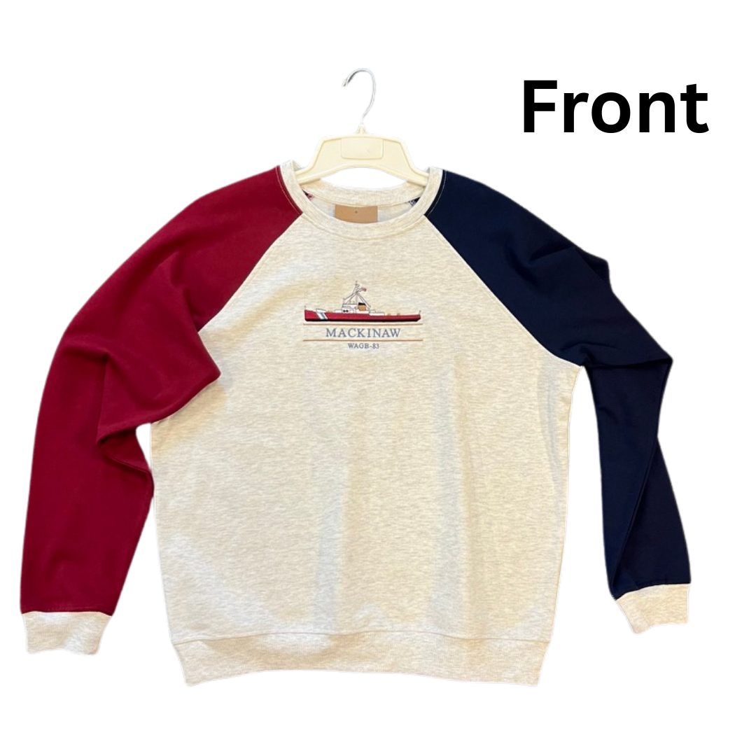 Sweatshirt: Colorblock Crewneck