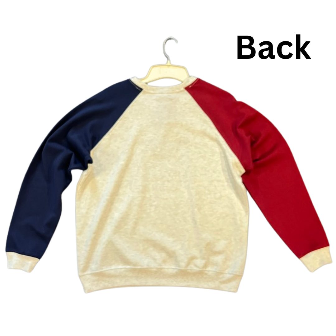 Sweatshirt: Colorblock Crewneck - Image 2