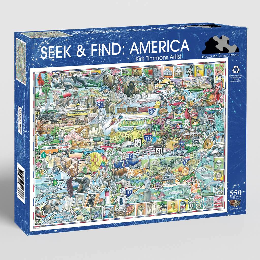 Seek & Find America Jigsaw Puzzle