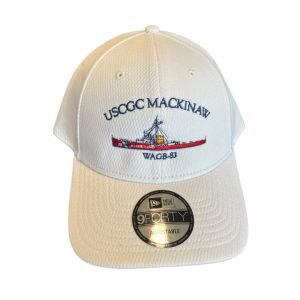 White Tech Hat- Red Ship