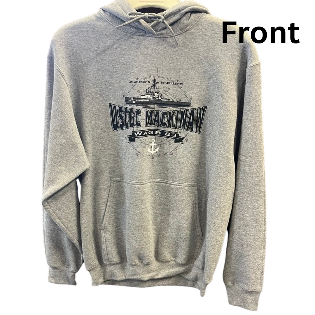Compass Hoodie- Green, Gray, Light Blue - Image 3