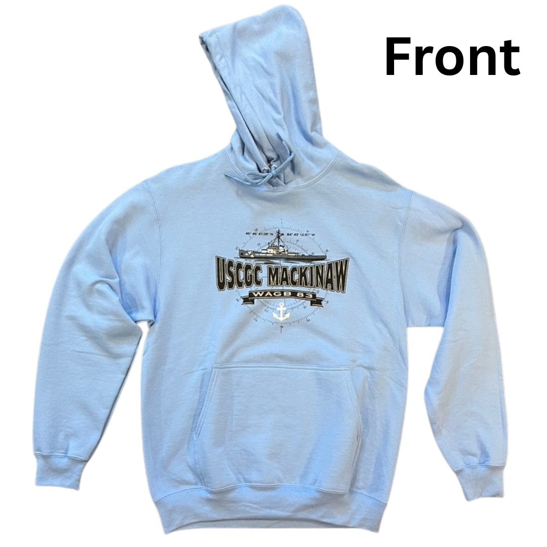 Compass Hoodie- Green, Gray, Light Blue - Image 6